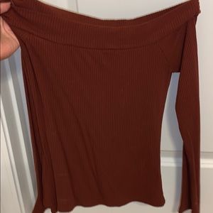 Aerpostale Off the Shoulder Long Sleeve